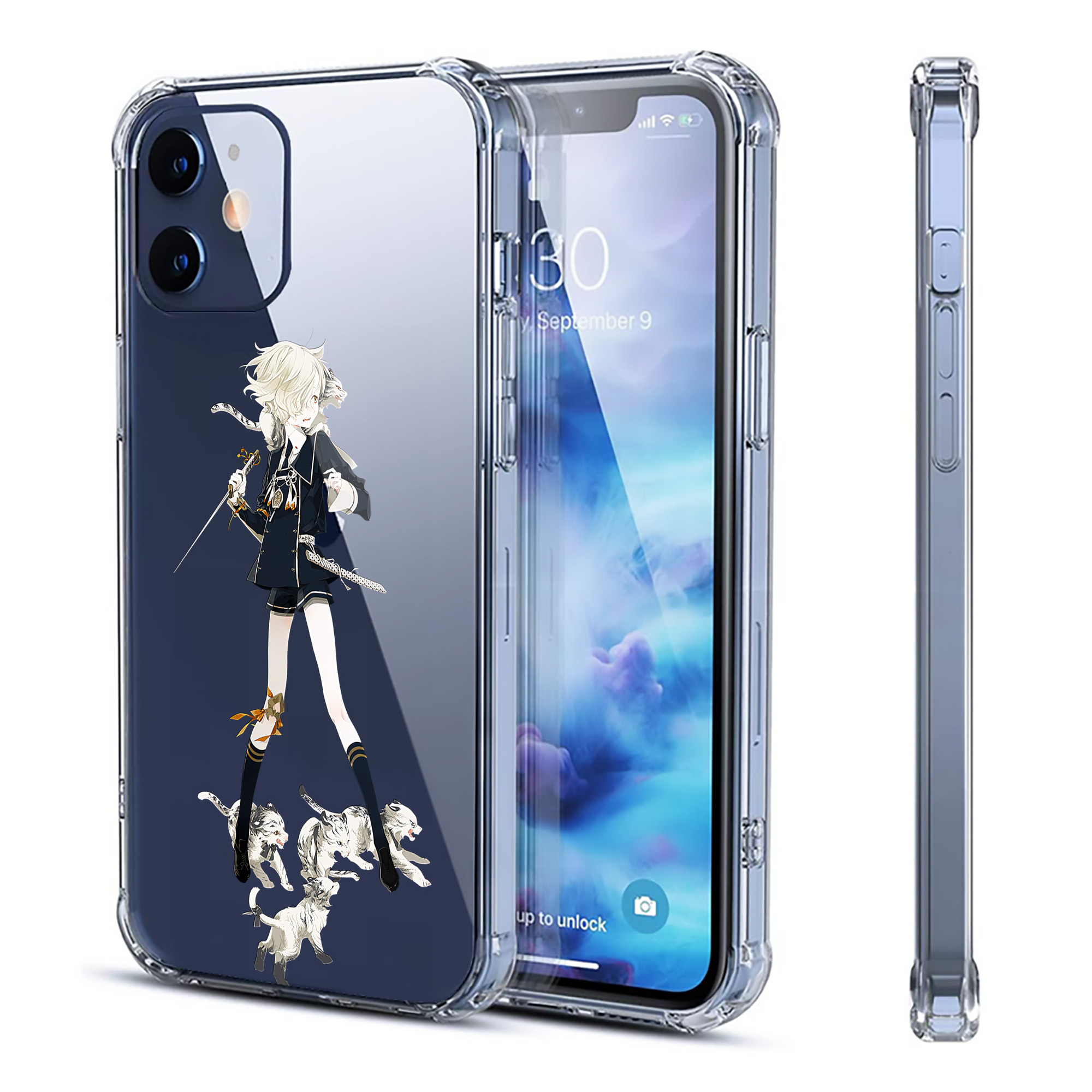（画像用） 刀剣乱舞 Touken Ranbu 【iPhone 12シリーズ対応】透明スマホケース（クリアソフトケース）